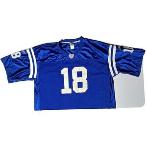 Reebok Indianapolis Colts Peyton Manning NFL Football Jersey Size 60 Blue Stitch